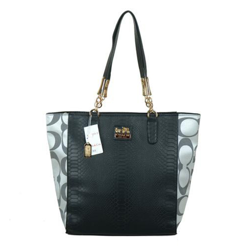 Coach Madison North South Bonded Small Grey Totes EAY